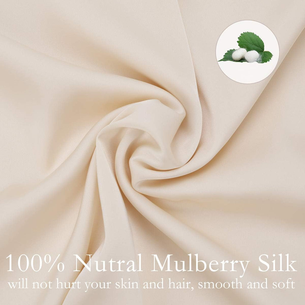 Mulberry Silk Pillowcase Set of 2 Pack, Standard Size
