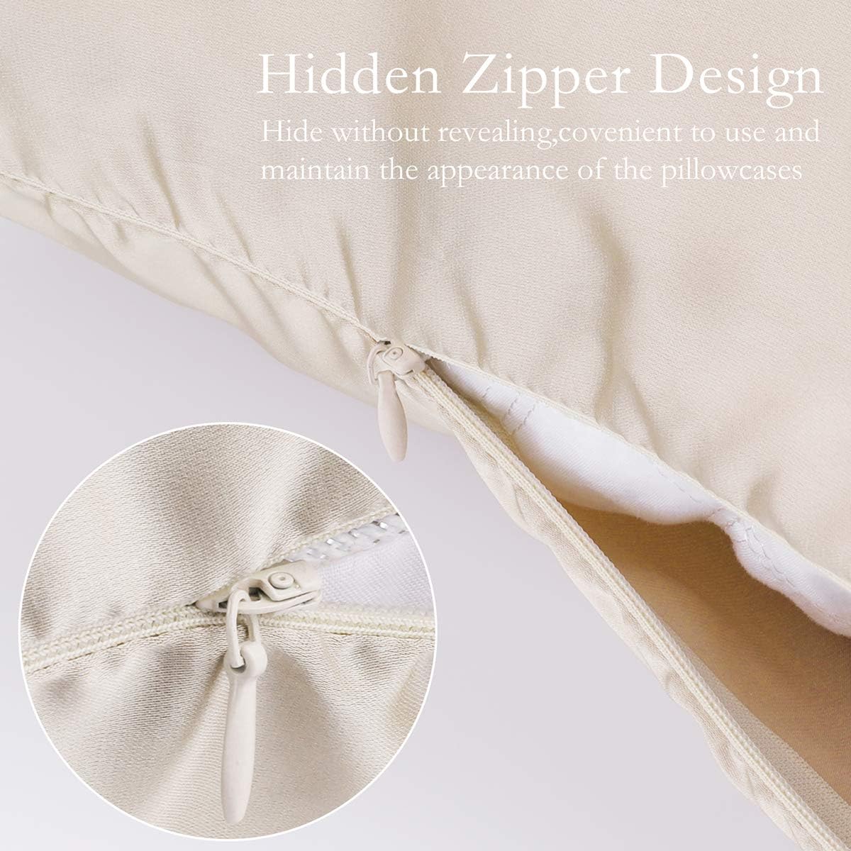 Mulberry Silk Pillowcase Set of 2 Pack, Standard Size