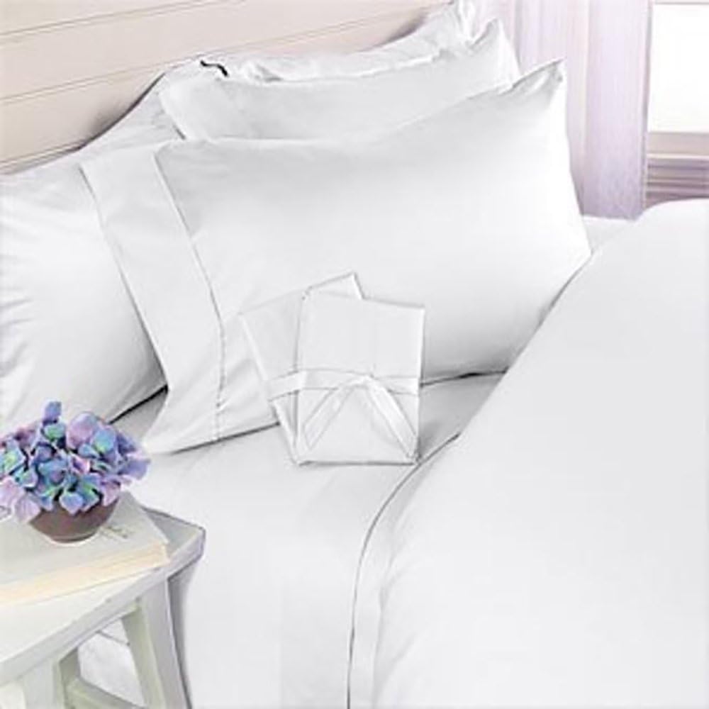 Egyptian Comfort 1200 Thread Count Bed Sheet Set of 4 Piece, King, Ivory