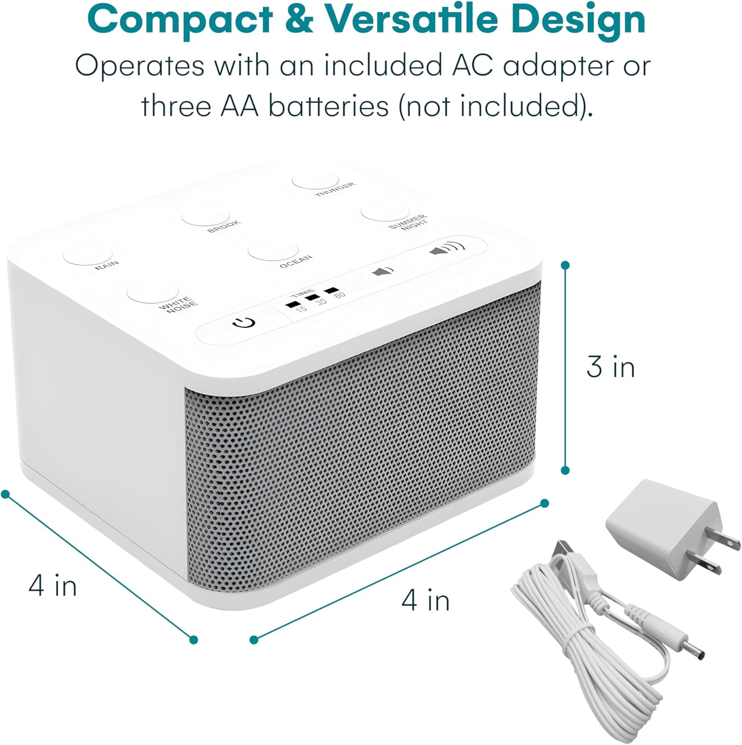 Sleep Sound Machine, White Noise & Nature Sounds, Portable