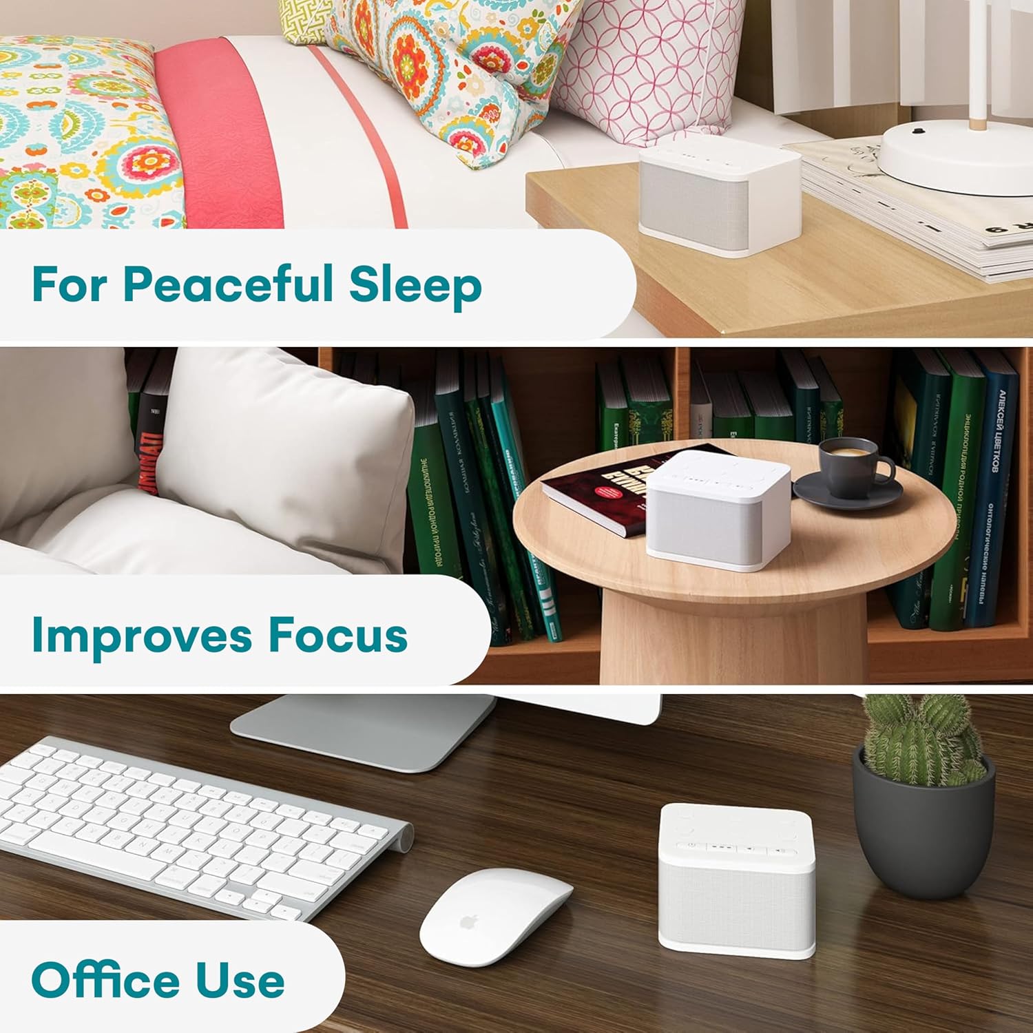 Sleep Sound Machine, White Noise & Nature Sounds, Portable